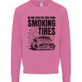 Car Drifting Burning Tires Mens Sweatshirt Jumper Azalea