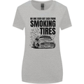 Car Drifting Burning Tires Womens Wider Cut T-Shirt Sports Grey