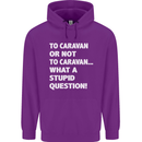 Caranan or Not to? What a Stupid Question Mens 80% Cotton Hoodie Purple