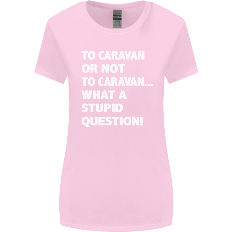 Caranan or Not to? What a Stupid Question Womens Wider Cut T-Shirt Light Pink