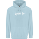 Cararvan Pulse Caravan Caravanning Childrens Kids Hoodie Light Blue