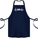 Cararvan Pulse Caravan Caravanning Cotton Apron 100% Organic Navy Blue