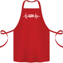 Cararvan Pulse Caravan Caravanning Cotton Apron 100% Organic Red