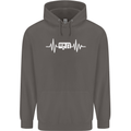 Cararvan Pulse Caravan Caravanning Mens 80% Cotton Hoodie Charcoal