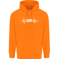 Cararvan Pulse Caravan Caravanning Mens 80% Cotton Hoodie Orange