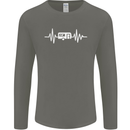 Cararvan Pulse Caravan Caravanning Mens Long Sleeve T-Shirt Charcoal
