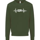 Cararvan Pulse Caravan Caravanning Mens Sweatshirt Jumper Forest Green