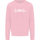 Cararvan Pulse Caravan Caravanning Mens Sweatshirt Jumper Light Pink