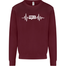 Cararvan Pulse Caravan Caravanning Mens Sweatshirt Jumper Maroon