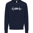 Cararvan Pulse Caravan Caravanning Mens Sweatshirt Jumper Navy Blue