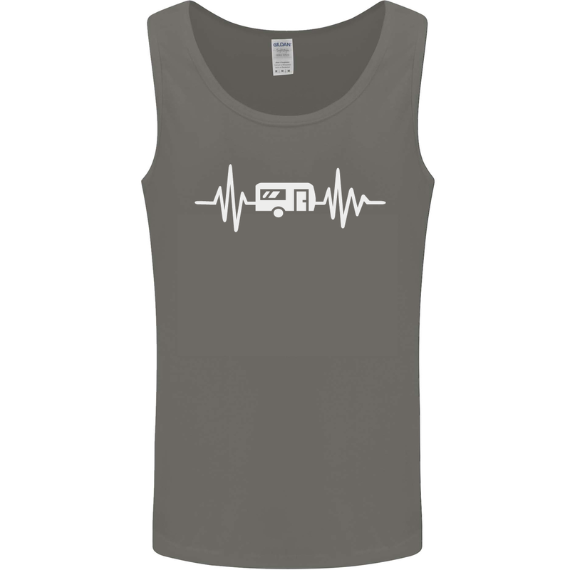 Cararvan Pulse Caravan Caravanning Mens Vest Tank Top Charcoal
