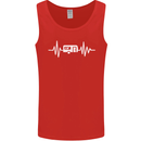 Cararvan Pulse Caravan Caravanning Mens Vest Tank Top Red