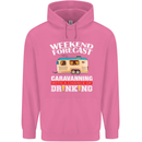 Caravan Weekend Forecast Caravanning Mens 80% Cotton Hoodie Azelea