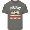 Caravan Weekend Forecast Caravanning Mens Cotton T-Shirt Tee Top Charcoal