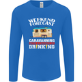 Caravan Weekend Forecast Caravanning Mens Long Sleeve T-Shirt Royal Blue