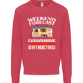 Caravan Weekend Forecast Caravanning Mens Sweatshirt Jumper Heliconia