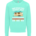 Caravan Weekend Forecast Caravanning Mens Sweatshirt Jumper Peppermint