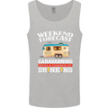 Caravan Weekend Forecast Caravanning Mens Vest Tank Top Sports Grey
