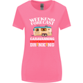 Caravan Weekend Forecast Caravanning Womens Wider Cut T-Shirt Azalea