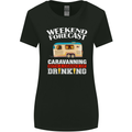 Caravan Weekend Forecast Caravanning Womens Wider Cut T-Shirt Black