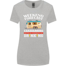 Caravan Weekend Forecast Caravanning Womens Wider Cut T-Shirt Sports Grey