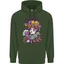 Carnival Its Mardi Gras Childrens Kids Hoodie Forest Green