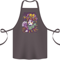 Carnival Its Mardi Gras Cotton Apron 100% Organic Dark Grey