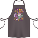 Carnival Its Mardi Gras Cotton Apron 100% Organic Dark Grey