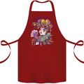 Carnival Its Mardi Gras Cotton Apron 100% Organic Maroon