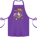 Carnival Its Mardi Gras Cotton Apron 100% Organic Purple