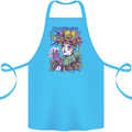 Carnival Its Mardi Gras Cotton Apron 100% Organic Turquoise