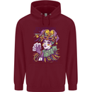 Carnival Its Mardi Gras Mens 80% Cotton Hoodie Maroon
