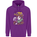 Carnival Its Mardi Gras Mens 80% Cotton Hoodie Purple