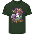 Carnival Its Mardi Gras Mens Cotton T-Shirt Tee Top Forest Green