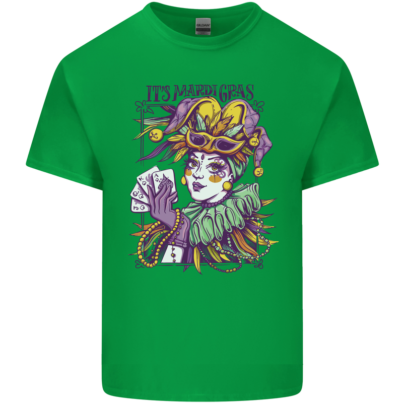 Carnival Its Mardi Gras Mens Cotton T-Shirt Tee Top Irish Green