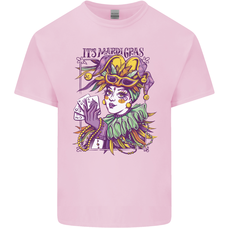 Carnival Its Mardi Gras Mens Cotton T-Shirt Tee Top Light Pink