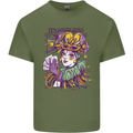 Carnival Its Mardi Gras Mens Cotton T-Shirt Tee Top Military Green