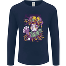 Carnival Its Mardi Gras Mens Long Sleeve T-Shirt Navy Blue
