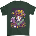 Carnival Its Mardi Gras Mens T-Shirt 100% Cotton Forest Green
