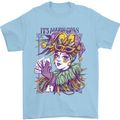 Carnival Its Mardi Gras Mens T-Shirt 100% Cotton Light Blue