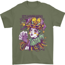 Carnival Its Mardi Gras Mens T-Shirt 100% Cotton Military Green