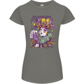 Carnival Its Mardi Gras Womens Petite Cut T-Shirt Charcoal