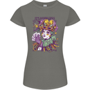 Carnival Its Mardi Gras Womens Petite Cut T-Shirt Charcoal
