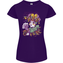 Carnival Its Mardi Gras Womens Petite Cut T-Shirt Purple