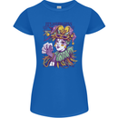 Carnival Its Mardi Gras Womens Petite Cut T-Shirt Royal Blue