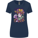 Carnival Its Mardi Gras Womens Wider Cut T-Shirt Navy Blue