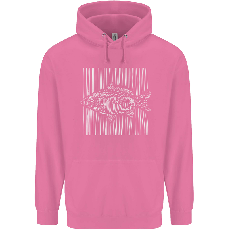 Carp Lines Fishing Fisherman Fish Angling Childrens Kids Hoodie Azalea