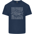 Carp Lines Fishing Fisherman Fish Angling Kids T-Shirt Childrens Navy Blue