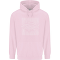 Carp Lines Fishing Fisherman Fish Angling Mens 80% Cotton Hoodie Light Pink