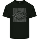 Carp Lines Fishing Fisherman Fish Angling Mens Cotton T-Shirt Tee Top Black